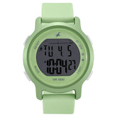 Fastrack, Women's  Watch Analog, Green Dial Green Silicone Strap , 68027PP01